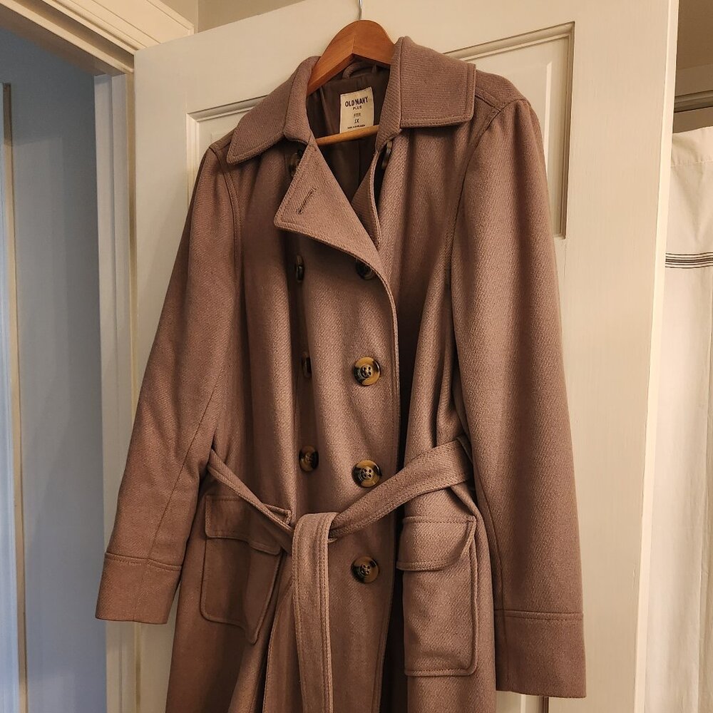 Old Navy Khaki Trench Coat - 1X